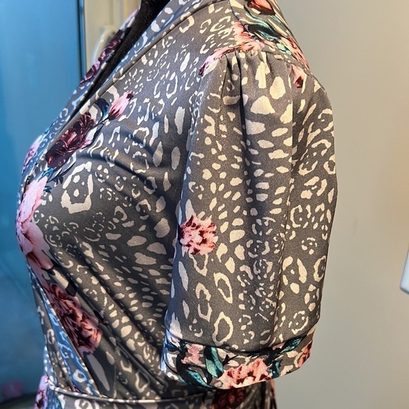 Floral Wrap Dress - Picture 2 of 9